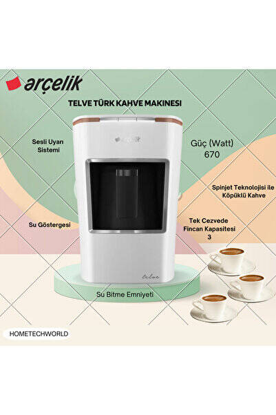 Arçelik Telve Beyaz Türk Kahve Makinesi - 1