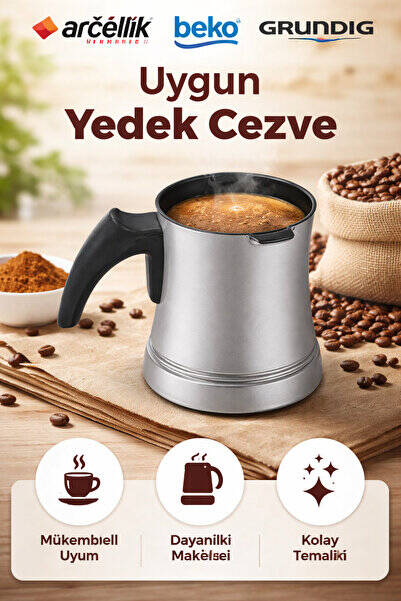 Arçelik Telve Kahve Makinesi Cezvesi Gri - 1