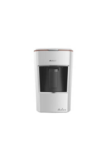 Arçelik Türk Kahve Makinesi K 3300 Mini Telve Beyaz (Gold Cizgili)