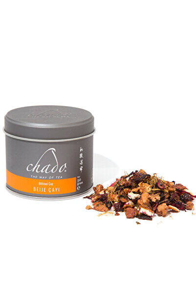 Chado Tea Beije Hibiskus Kuşburnu Elma Portakal Parçacıklı Doğal Meyve Kış ve Bitki Çayı 50 gr - 1