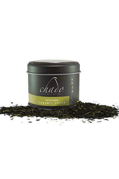Chado Tea Caramel Cream Japon Sencha Yapraklı ve Doğal Karamel Aromalı Dökme Yeşil Çay 50 gr - 1