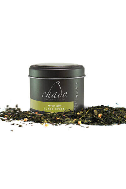 Chado Tea Honey Green Doğal Kuru Bal Parçacıklı ve Japon Sencha Harmanı Yumuşak İçimli Yeşil Çay 50 gr - 1
