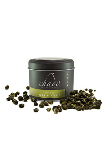 Chado Tea Jasmine Pearls Elle Sarılmış İnci Formunda Tomurcuk Yaseminli Yeşil Çay 50 gr