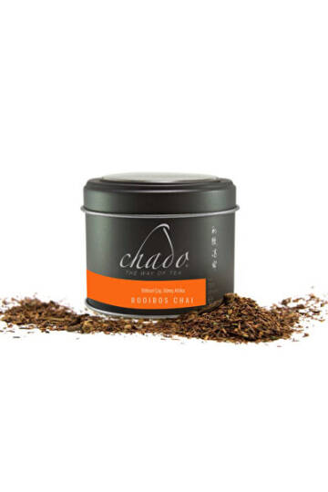 Chado Tea Rooibos Chai Tarçın Kakule ve Portakal Kabuğu Harmanı Kafeinsiz Kırmızı Çay 50 gr