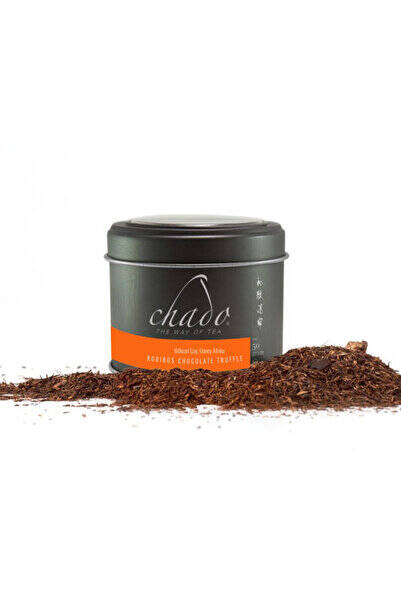 Chado Tea Rooibos Chocolate Truffle Gerçek Kakao ve Karamel Parçacıklı Kafeinsiz Kırmızı Çay 50 gr - 1