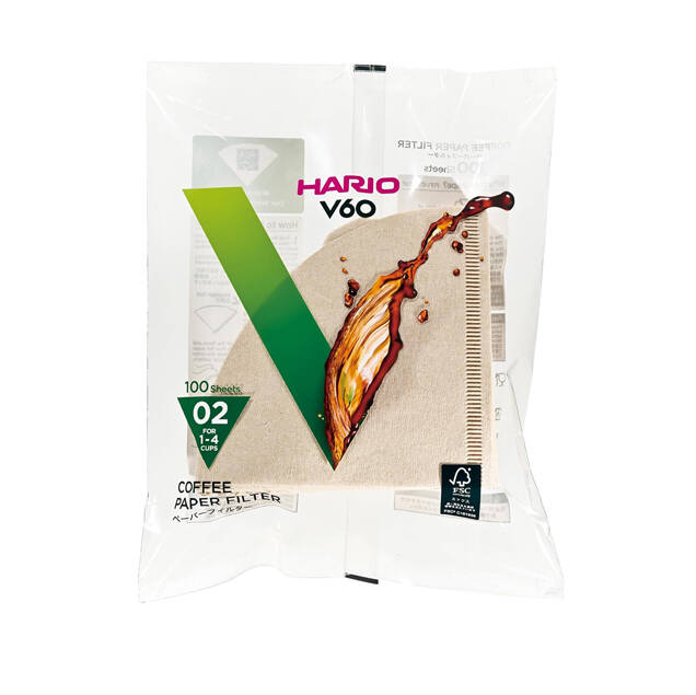 Hario V60 02 Dripper Filtresi Natürel (100 adet) - 1