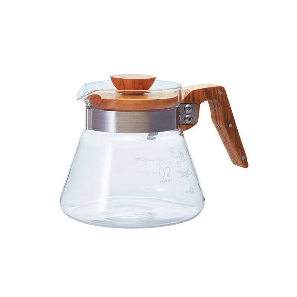 Hario V60 02 Kahve Servis Sürahisi Olive Wood (600 ml) - 1