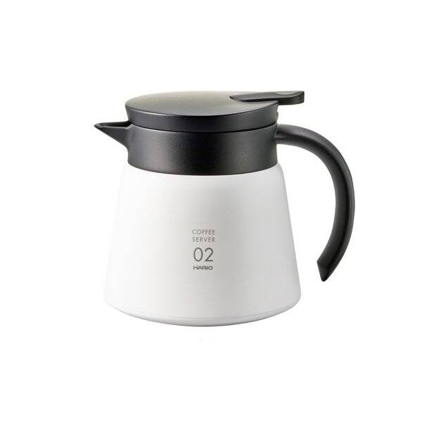 Hario V60 02 Yalıtımlı Paslanmaz Servis Sürahisi Beyaz (600) - 1