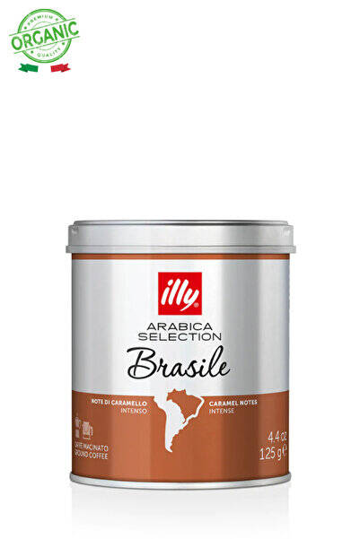 illy Brezilya Orta Kavrulmuş Toz Kahve 125 g. (Öğütülmüş, Single Origin) - 1
