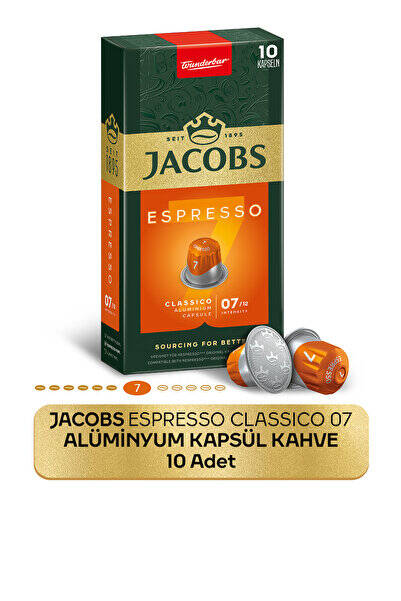Jacobs Espresso 7 Classico Kapsül Kahve Nespresso Uyumlu 10 Kapsül - 1