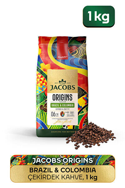Jacobs Origins Brazil & Colombia Çekirdek Kahve 1 kg - 1