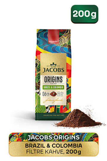Jacobs Origins Brazil & Colombia Filtre Kahve 200 gr