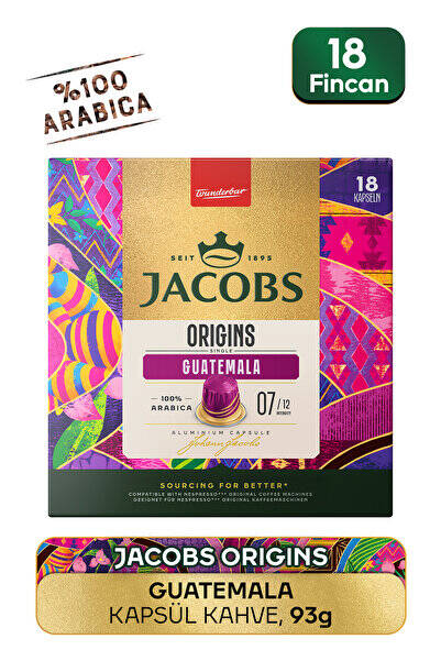 Jacobs Origins Guatemala Nespresso Uyumlu Alüminyum Kapsül Kahve 18'li - 1