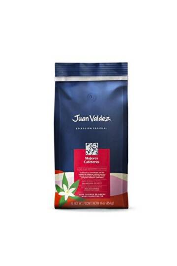 Juan Valdez Woman Coffee Growers Çekirdek Kahve 454 gr, Orta Kavrulmuş Kolombiya Kahvesi, Mujeres Cafeteras