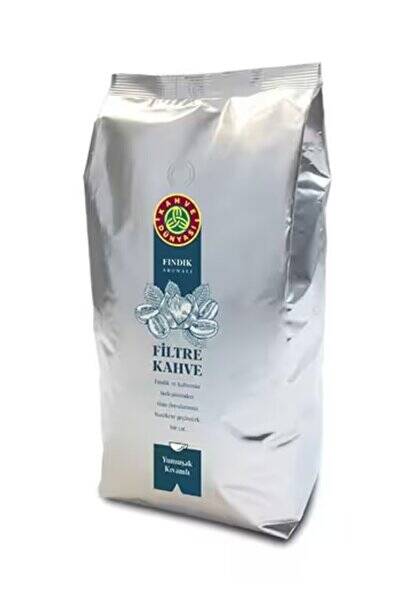 Kahve Dünyası Fındık Aromalı Filtre Kahve Çekirdek 1 kg – Fındık Lezzetli Özel Kahve - 1