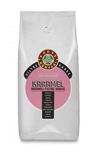 Kahve Dünyası Karamel Aromalı Öğütülmemiş Çekirdek Filtre Kahve 1 kg