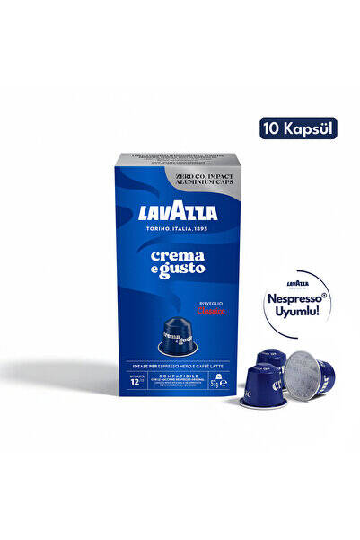 Lavazza Crema e Gusto Nespresso Uyumlu Kapsül Kahve 10'lu Paket - 1