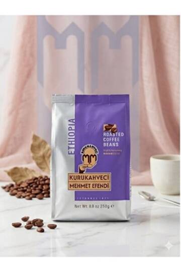 Mehmet Efendi Kurukahveci Ethiopia Kavrulmuş Çekirdek Kahve 250 gr