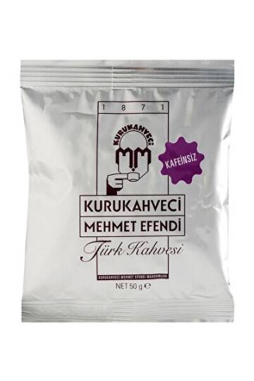 Mehmet Efendi Kurukahveci Mehmet Efendi Kafeinsiz Türk Kahvesi 50 g