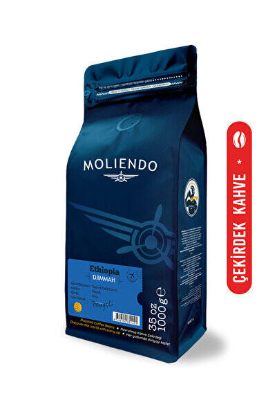 Moliendo Finest Coffee Ethiopia Djimmah Yöresel Kahve (Çekirdek Kahve) 1 kg - 1