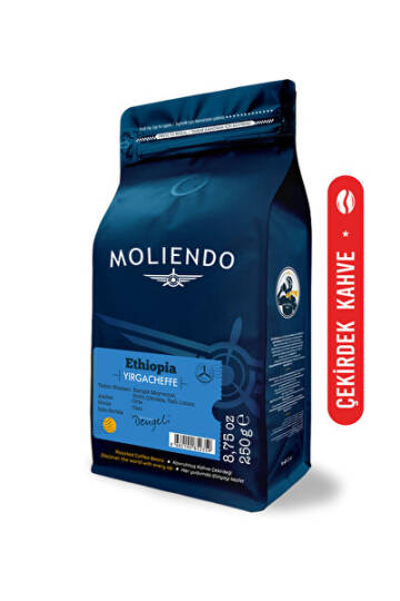 Moliendo Finest Coffee Ethiopia Yirgacheffe Yöresel Kahve (Çekirdek Kahve) 250 g - 1