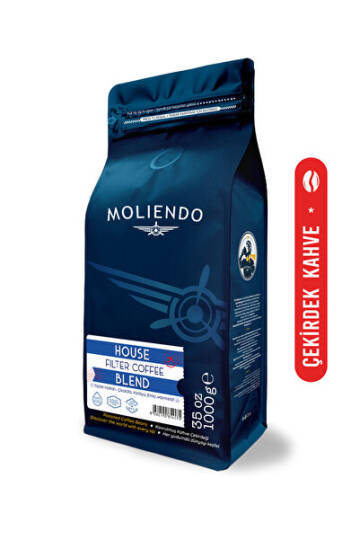 Moliendo Finest Coffee House Blend Filtre Kahve (Çekirdek Kahve) 1 kg - 1