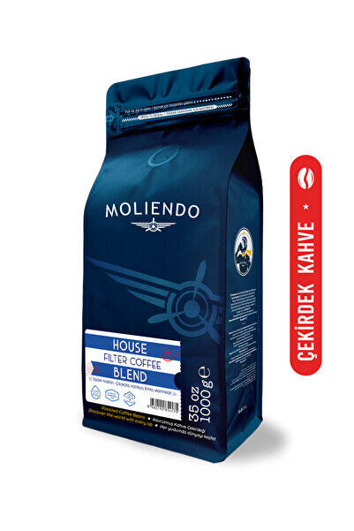 Moliendo Finest Coffee House Blend Filtre Kahve (Çekirdek Kahve) 1 kg - 1