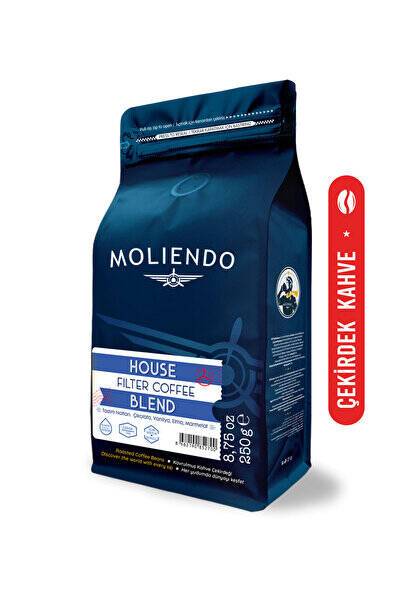 Moliendo Finest Coffee House Blend Filtre Kahve (Çekirdek Kahve) 250 g - 1