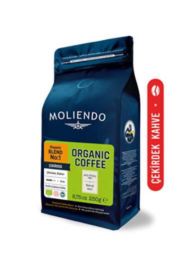 Moliendo Finest Coffee Organik Blend No:1 Kahve (Çekirdek Kahve) 250 g - 1