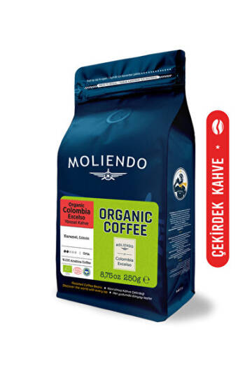 Moliendo Finest Coffee Organik Colombia Excelso Yöresel Kahve (Çekirdke Kahve) 250 g