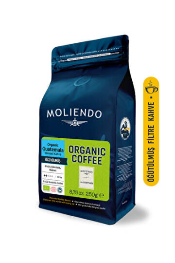Moliendo Finest Coffee Organik Guatemala SHB Yöresel Kahve (Öğütülmüş Filtre Kahve) 250 g