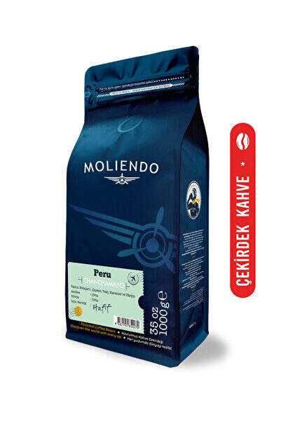 Moliendo Finest Coffee Peru Chanchamayo Yöresel Kahve (Çekirdek Kahve) 1 kg - 1