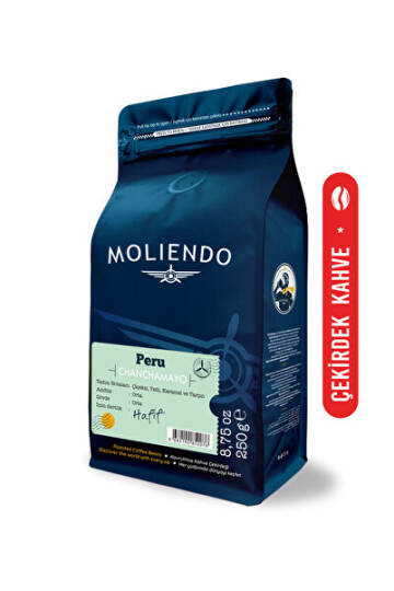 Moliendo Finest Coffee Peru Chanchamayo Yöresel Kahve (Çekirdek Kahve) 250 g - 1