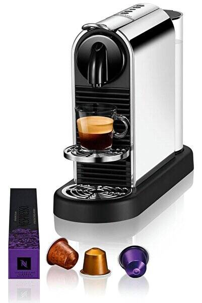 Nespresso D140 Citiz Platinum, Paslanmaz Çelik Kapsüllü Kahve Makinesi - 1