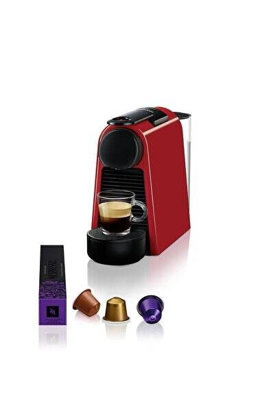 Nespresso D30 Essenza Mini Espresso Kahve Makinesi, Kırmızı - 1