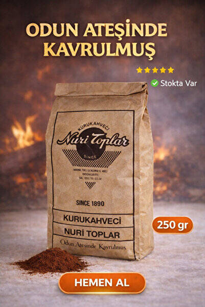 Nuri Toplar 250 gr Günlük Taze Çekim Türk Kahvesi 250 gr - 1