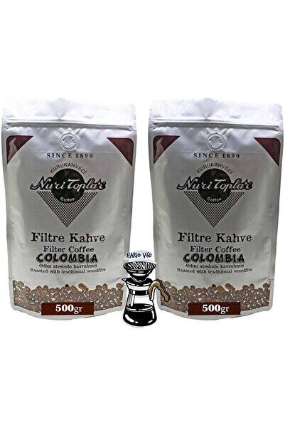 Nuri Toplar Filtre Kahvesi 1 kg Colombia Supremo Çekirdeği - Odun Ateşinde Kahve - 1