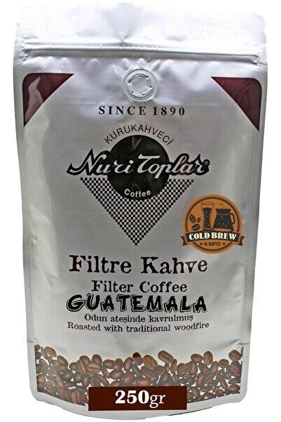 Nuri Toplar Filtre Kahvesi 250 gr Guatemala Hb Ep Çekirdeği - Odun Ateşinde Kahve - 1