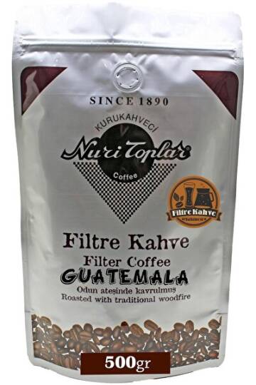 Nuri Toplar Filtre Kahvesi 500 gr Guatemala Hb Ep Çekirdeği - Odun Ateşinde Kahve - 1