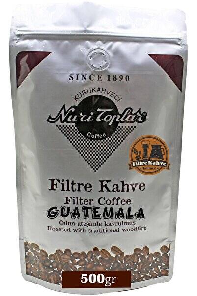 Nuri Toplar Filtre Kahvesi 500 gr Guatemala Hb Ep Çekirdeği - Odun Ateşinde Kahve - 1