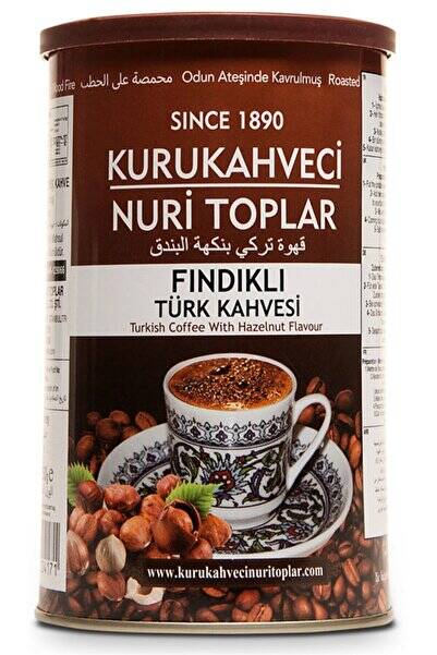 Nuri Toplar Türk Kahvesi Fındıklı 250 gr Teneke Kutu - 1