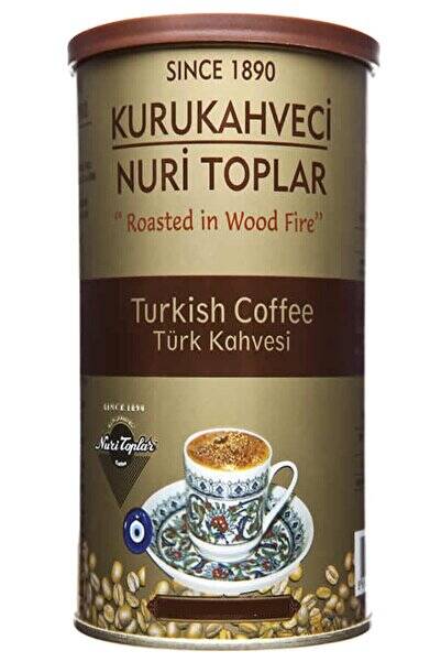 Nuri Toplar Yuvarlak Teneke Kutuda Türk Kahvesi 250 gr Kuru Kahve - 1
