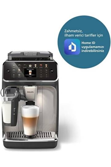 Philips 20 Sıcak ve Soğuk İçecek, Tam Otomatik LatteGo Espresso Aromatik Kahve, Siyah Krom - 1