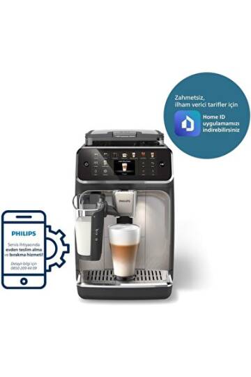 Philips Espresso Makinesi, 5500 Serisi, SilentBrew 20 Sıcak ve Soğuk İçecek, Siyah Krom - 1
