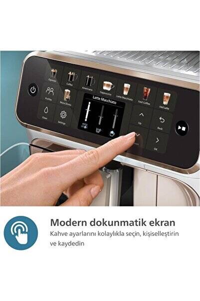 Philips LatteGo Espresso Makinesi, 5500 Serisi, SilentBrew Teknolojisi, 20 Sıcak ve Soğuk İçecek - 1