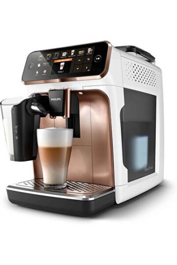 Philips LatteGo Tam Otomatik Premium 12 Farklı Kahve EP5443 Krom - Beyaz Kahve ve Espresso Makinesi - 1