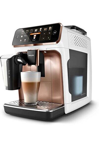 Philips LatteGo Tam Otomatik Premium 12 Farklı Kahve EP5443 Krom - Beyaz Kahve ve Espresso Makinesi - 1