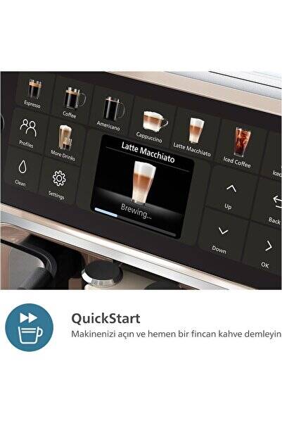 Philips Premium Espresso Makinesi, Taze Öğütülmüş Çekirdeklerden 20 Farklı Sıcak ve Soğuk İçecek - 1