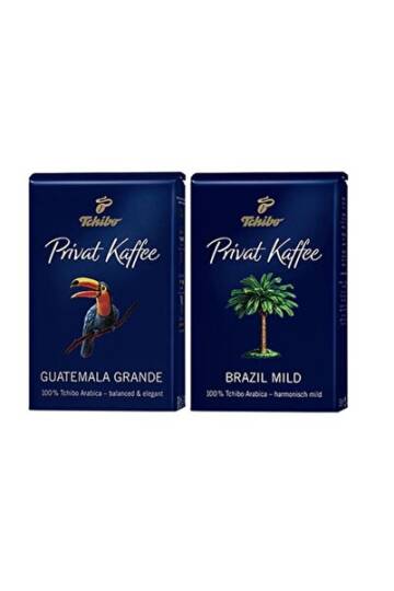 Tchibo Privat Kaffee Brazil Mild 500 g - Guatemala Grande Çekirdek Kahve 500 g - 1