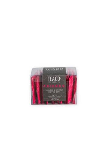Tea Co F.r.i.e.n.d.s. - Mango ve Çilekli Meyve Çayı Müslin Çay Poşeti - 1